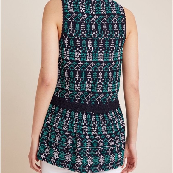 🎉HP🎉 Anthropologie Maeve Cammie Peplum Top - Picture 2 of 6